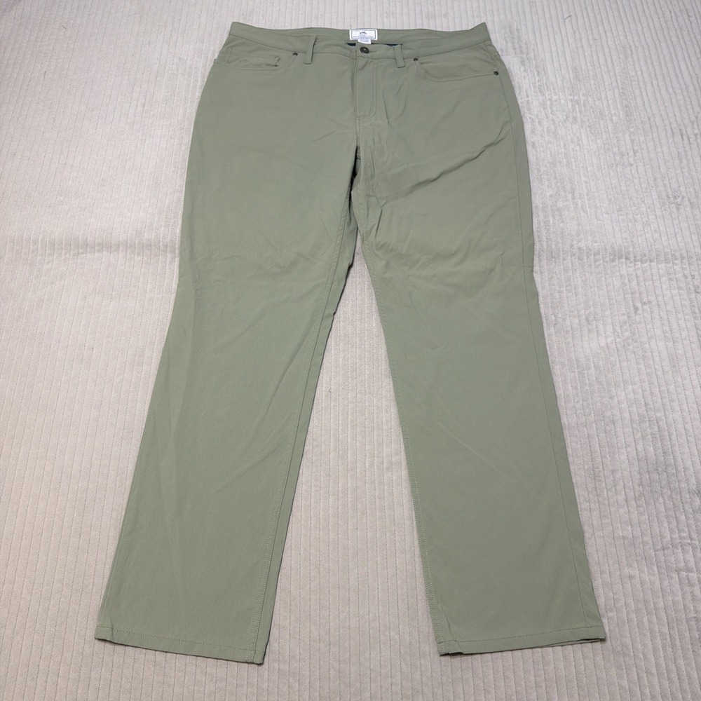 Southern Tide Pants Mens 38x32 Green Intercoastal Performance Nylon Stretch Golf